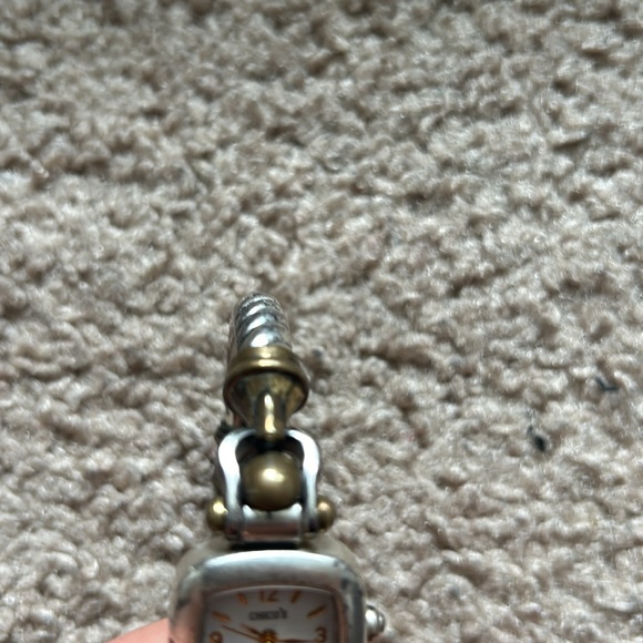 Chico’s women’s vintage two tone gold/silver watch bracelet fits small wrist - Picture 4 of 6